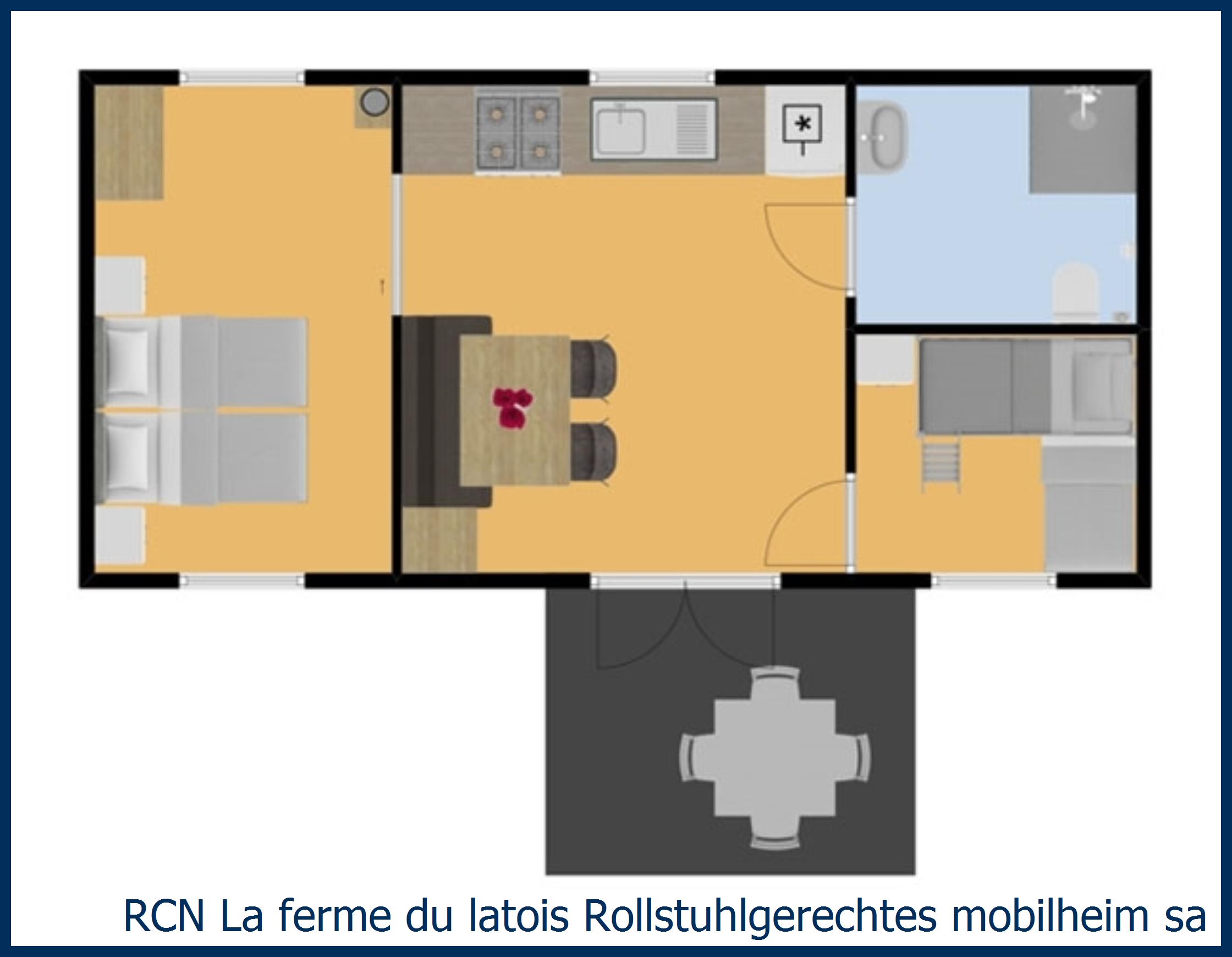 Mobilheim Acacia Rollstuhlgerechtes mobilheim sardine in La Ferme du Latois