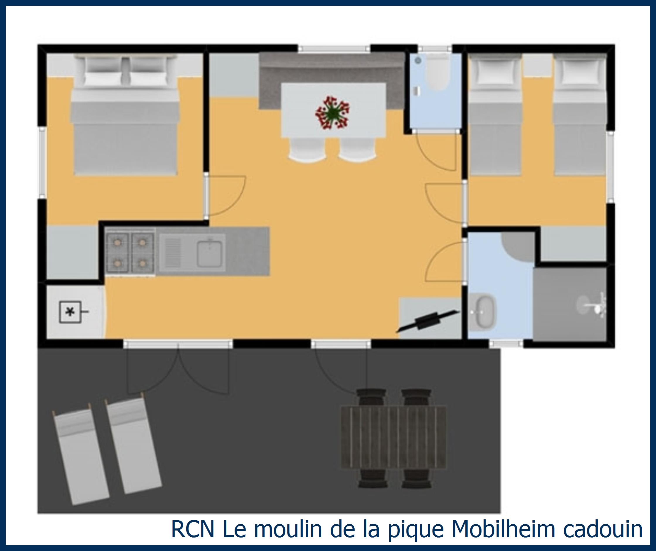 Mobilheim Acacia Mobilheim Cadouin in Le Moulin de la Pique