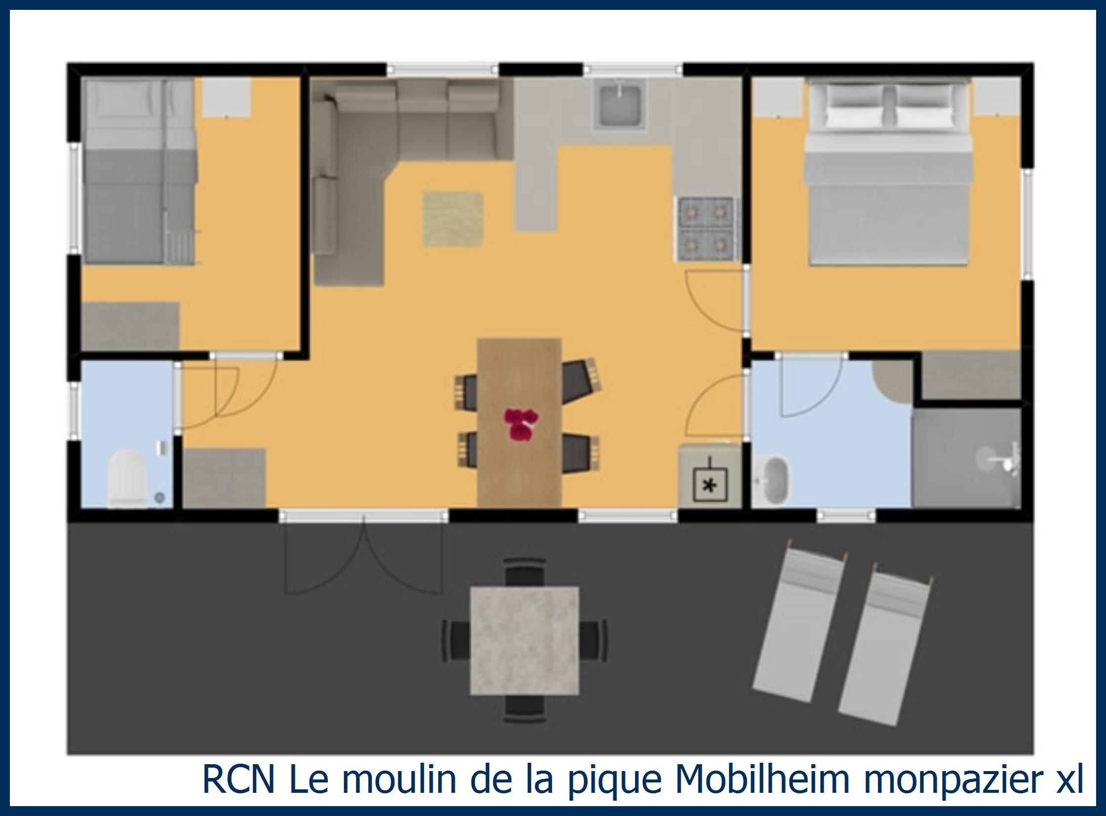 Mobilheim Acacia Mobilheim monpazier xl in Le Moulin de la Pique
