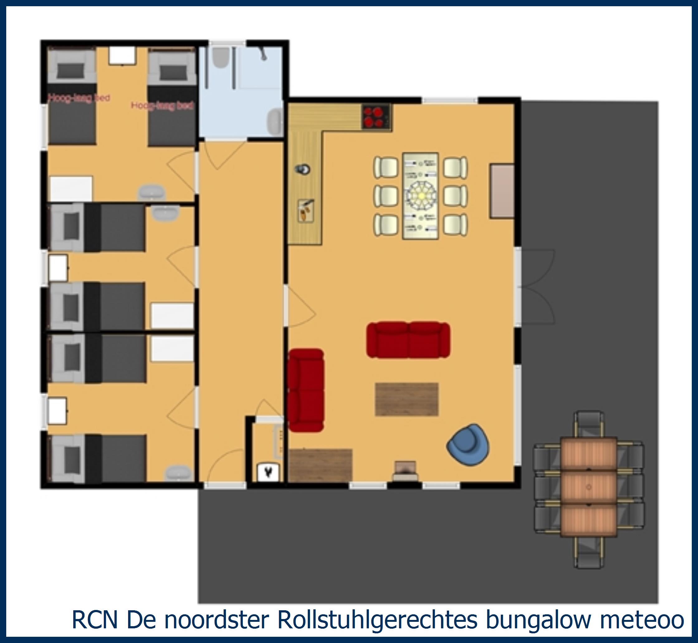 Ferienhaus Rollstuhlgerechtes  Meteoor in De Noordster