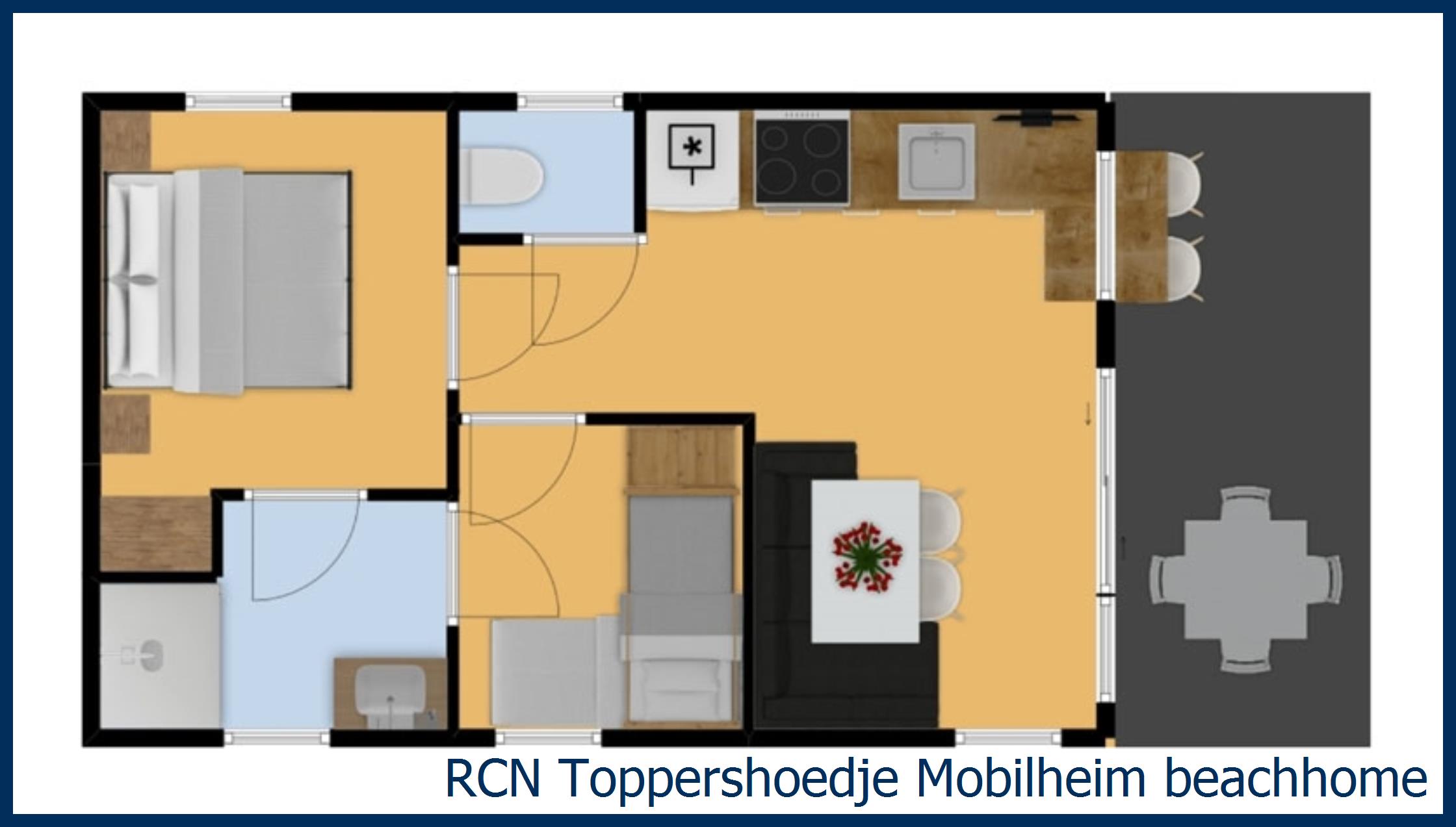 Mobilheim Acacia Mobilheim Beachhome in Toppershoedje