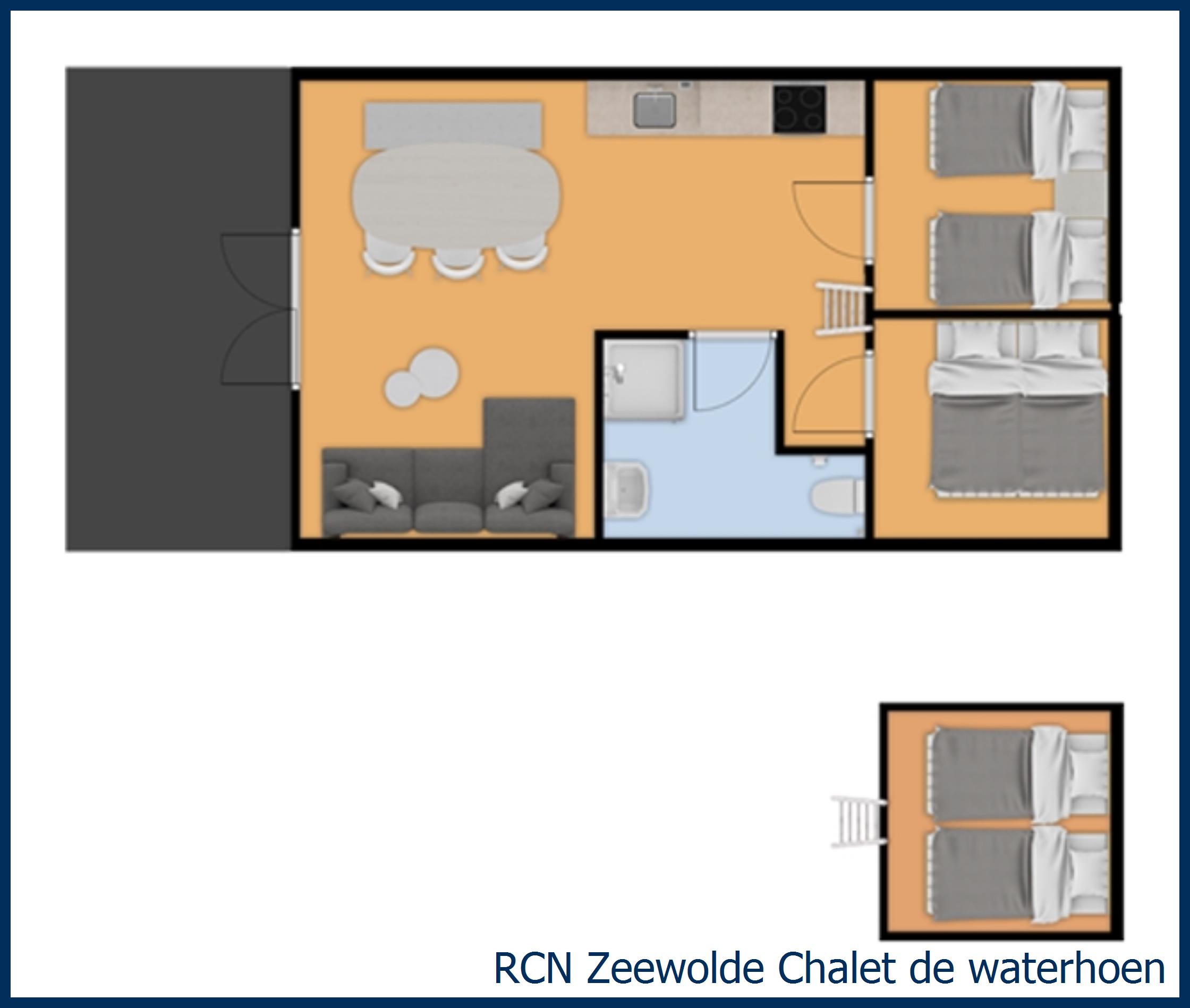 Blockhütte de waterhoen in Zeewolde