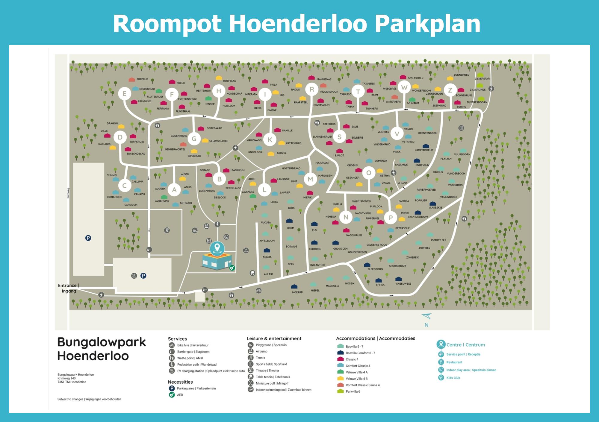 Karte und Lageplan Roompot Hoenderloo