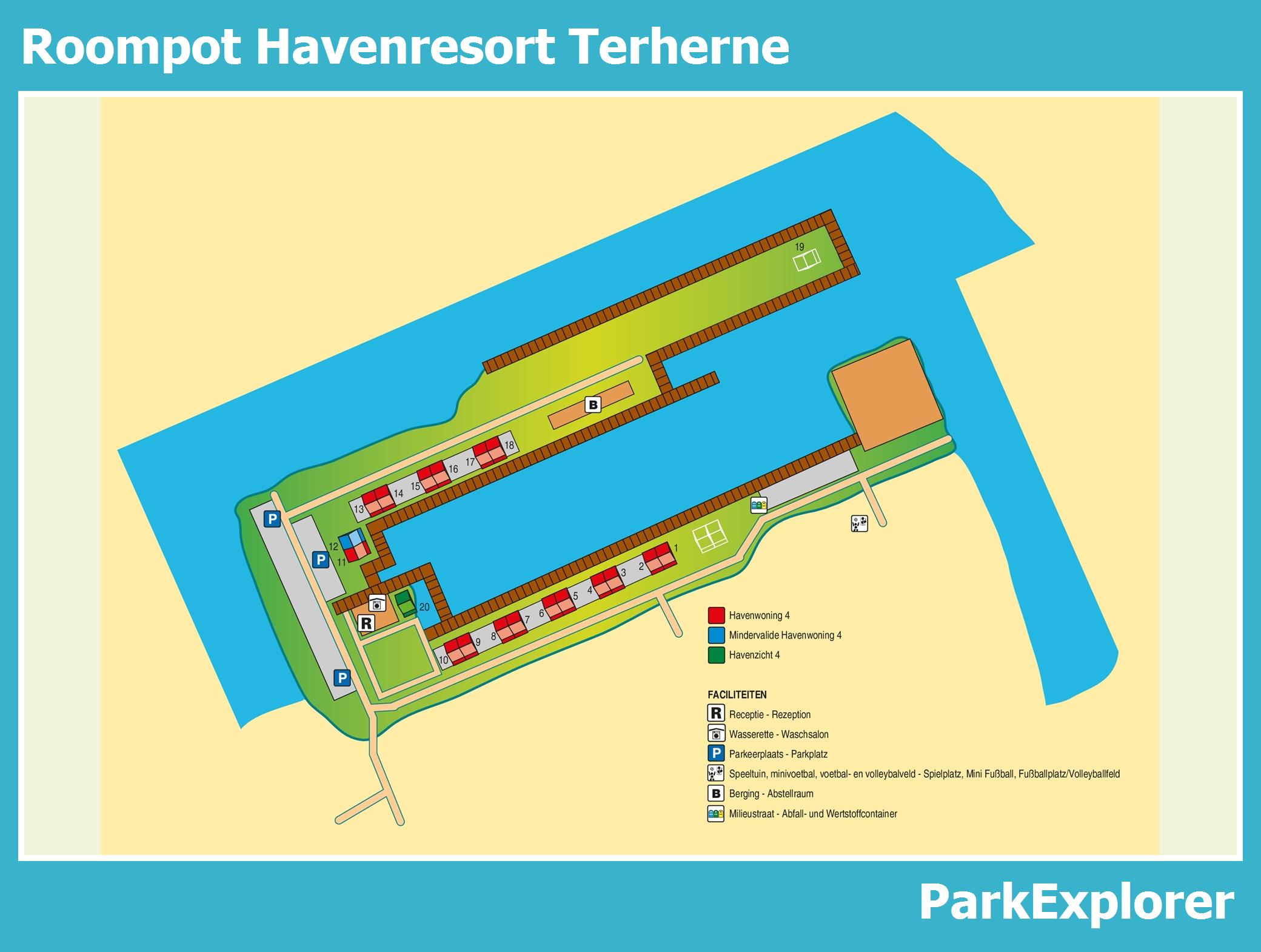 Karte und Lageplan Roompot Havenresort Terherne