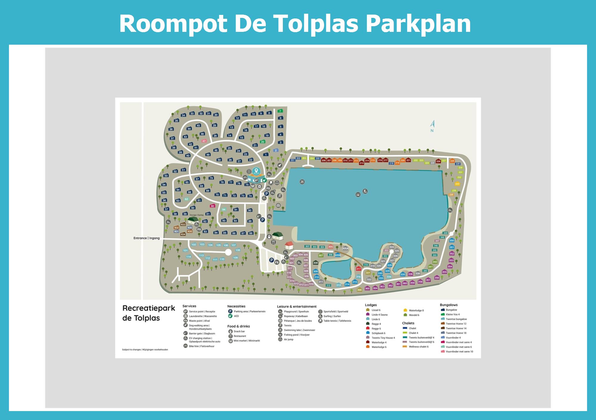 Karte und Lageplan Roompot De Tolplas