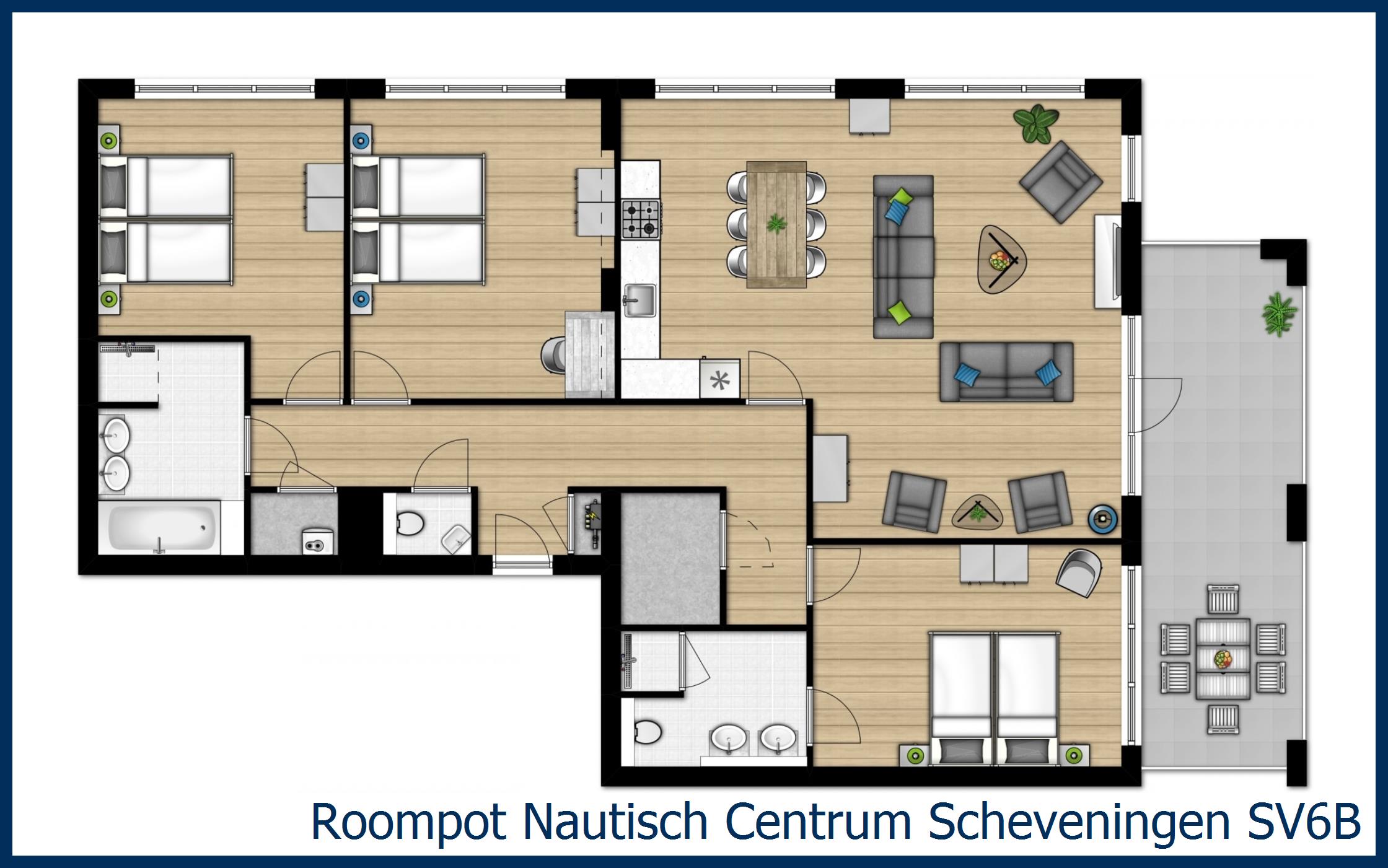 Appartement SV6B in Nautisch Centrum Scheveningen