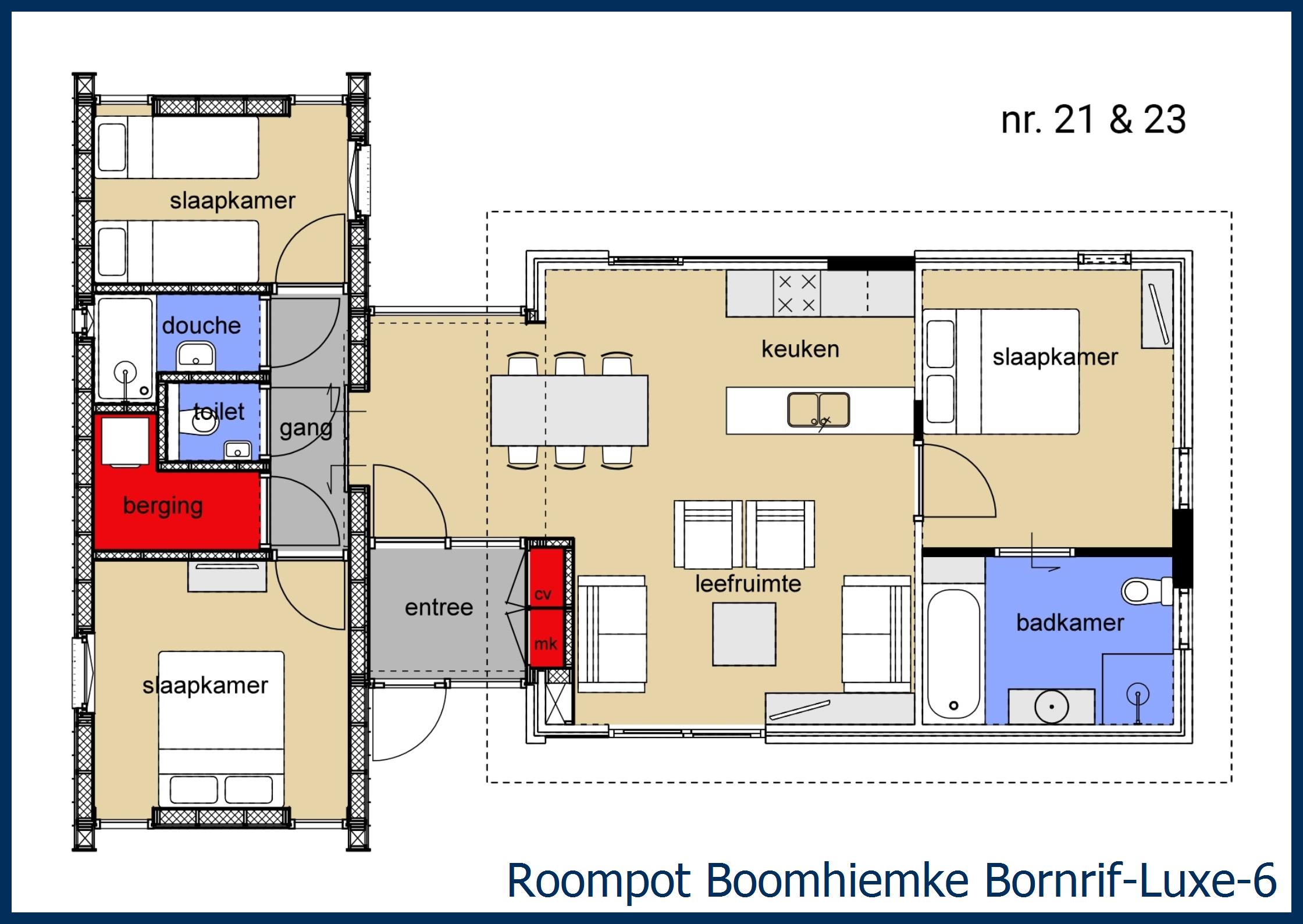 Bungalow Bornrif-Luxe-6 in Boomhiemke