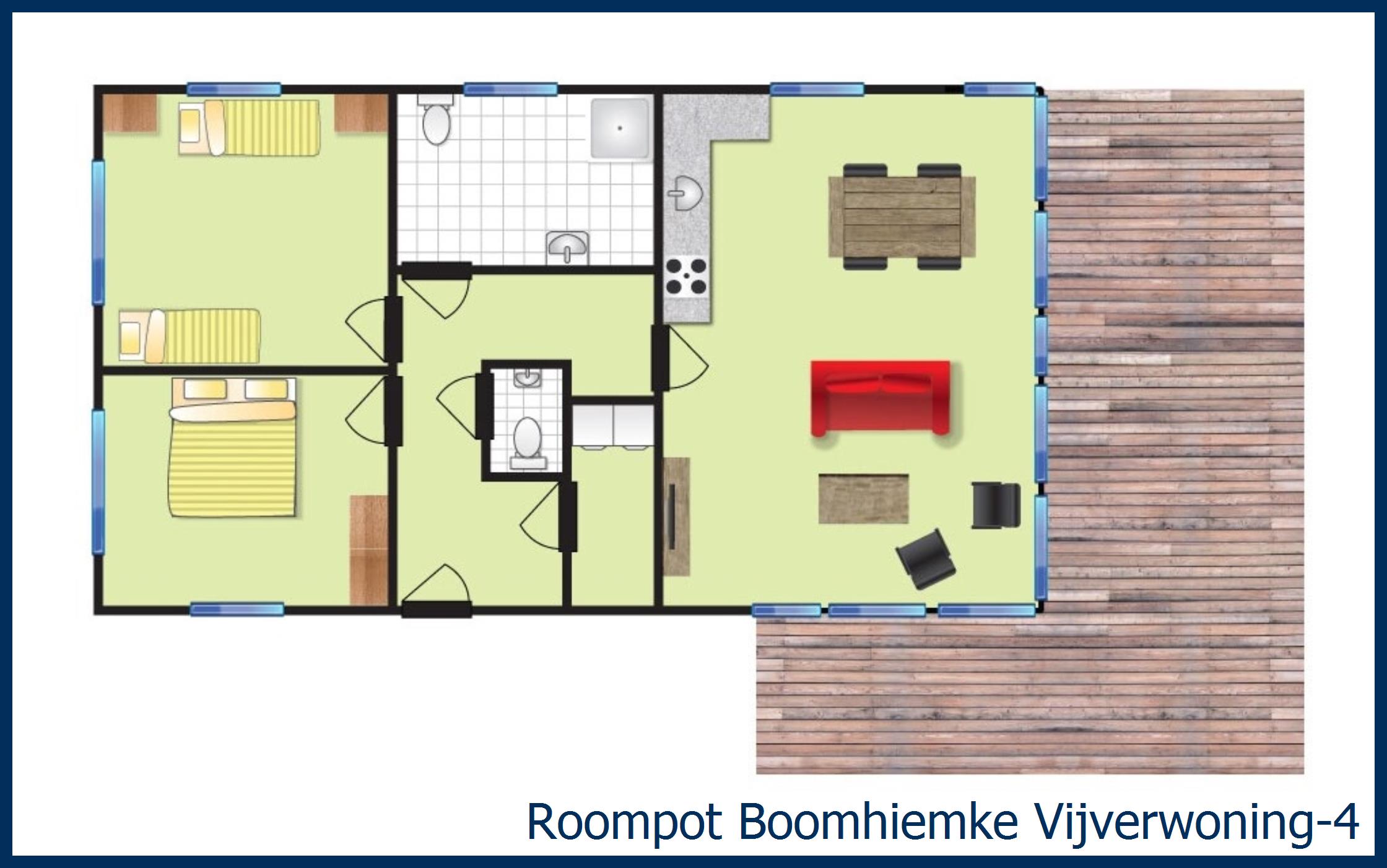 Bungalow Vijverwoning-4 in Boomhiemke