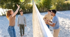 Beachvolleyball in Sunparks Oostduinkerke aan zee
